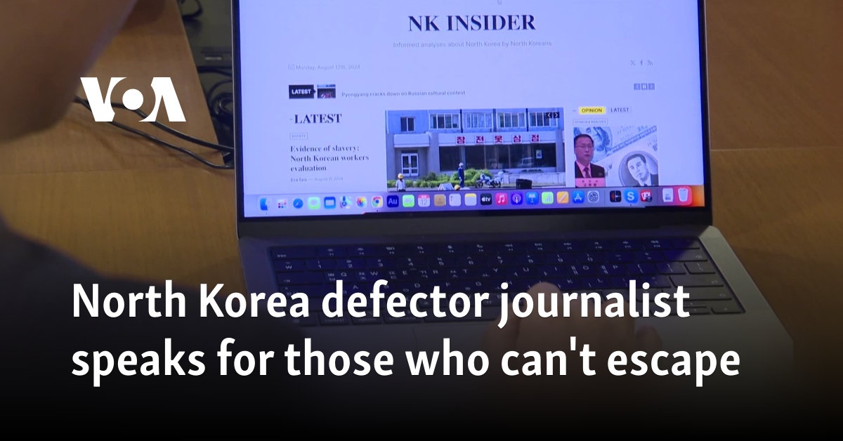 North Korea defector journalist speaks for those who can't escape
