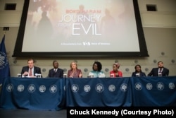 Panel discussion following the screening of “Boko Haram: Journey from Evil” at the United States Institute of Peace, November 2, 2017.