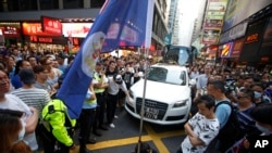 香港爆发要求独立自主的抗议。（2015年资料照片）