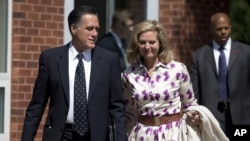 Dan takarar shugabancin Amurka na jam'iyyar Republican Mitt Romney da uwargidansa Ann Romney.