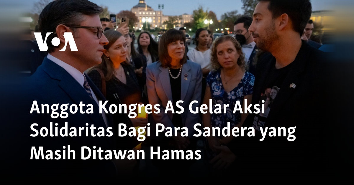 Anggota Kongres AS Gelar Aksi Solidaritas Bagi Para Sandera yang Masih Ditawan Hamas 
