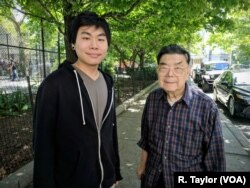 Thomas Louie, right, arrived on a family-based immigrant visa more than 60 years ago. His grandson, Nicholas, says he doesn’t take having his family close by for granted and has difficulty imagining life any other way.