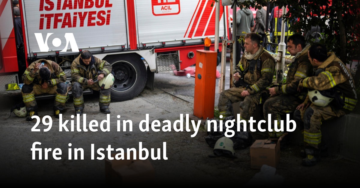 29 killed in deadly nightclub fire in Istanbul