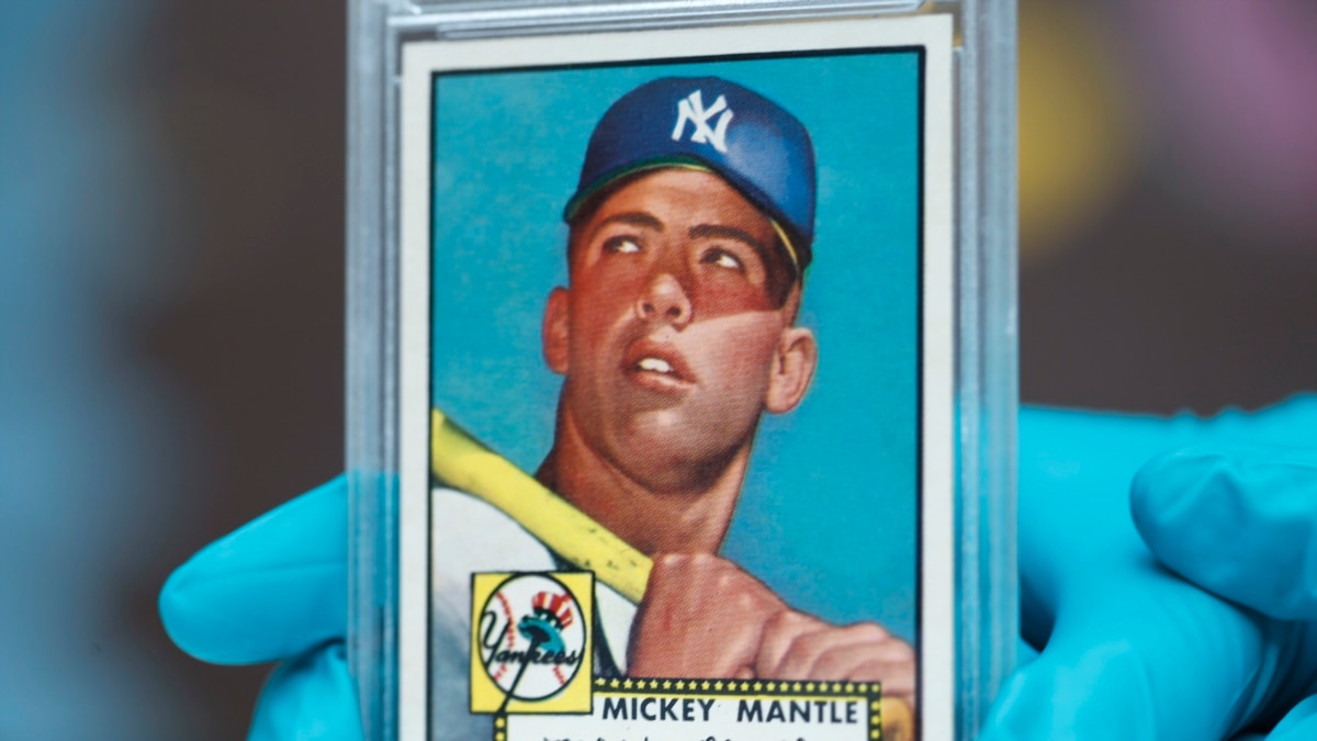 1952 Topps Mickey Mantle Rookie Card Highlights The Tampa Collection