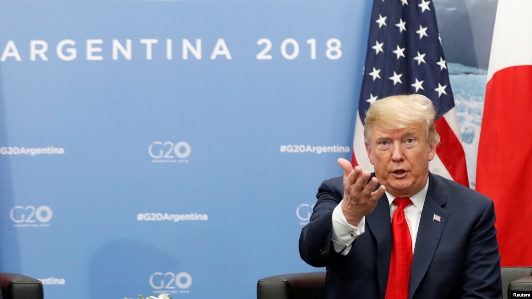 Predsednik Donald Tramp na samitu G20 u Argentini