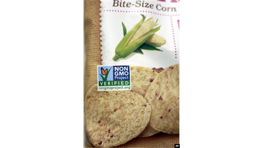 A product labeled with Non Genetically Modified Organism (GMO) is sold at the Lassens Natural Foods & Vitamins store in Los Angeles. Californians are considering Proposition 37, which would require labeling on all food made with altered genetic material.