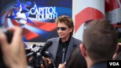 Barry Manilow at Rehearsal for the Capitol Fourth Concert in Washington, DC