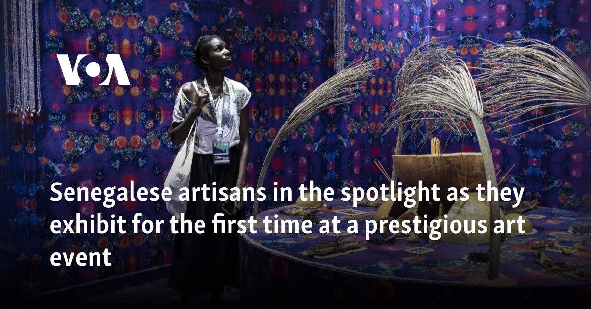 Senegalese artisans in the spotlight as they exhibit for the first time at a prestigious art event