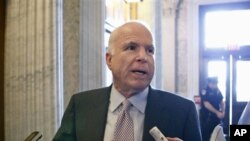 Senator senior AS, John McCain menyerukan agar pemerintah AS mempersenjatai tentara pemberontak Suriah (foto: dok).