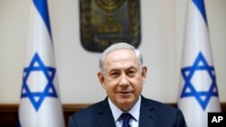 Israeli Prime Minister Benjamin Netanyahu attends the weekly cabinet meeting in Jerusalem, July 30, 2017. 