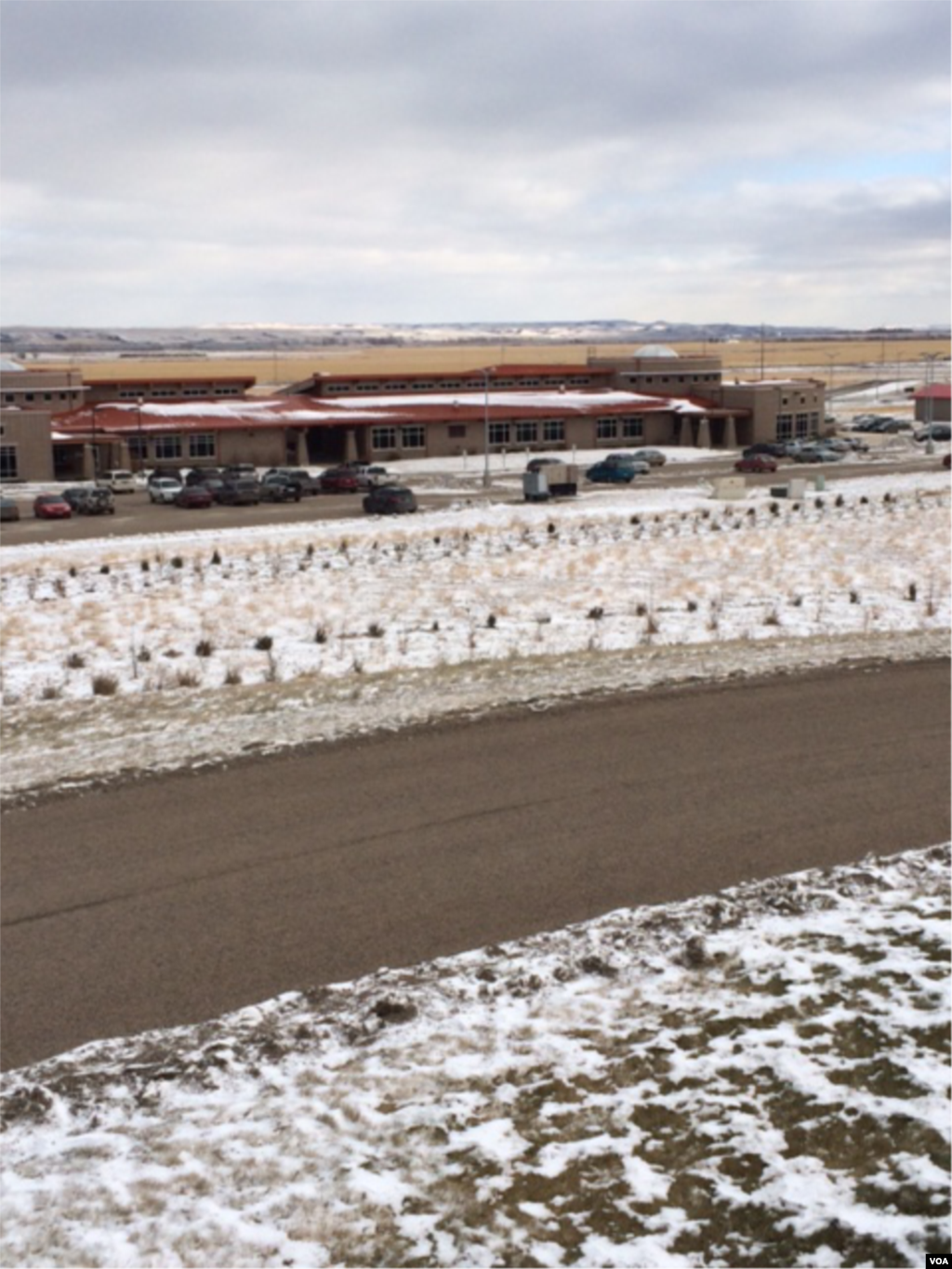 Sitting Bull College, Fort Yates, North Dakota, Dec. 1, 2014. (Aru Pande/VOA)