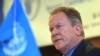 FILE - David Beasley, the United Nations World Food Program (WFP) executive director, speaks during a press conference on May 15, 2018.