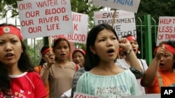 2005年緬甸也出現國反對修建大壩的示威