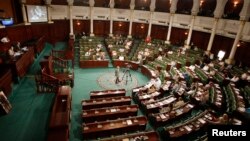 FILE - A general view shows Tunisia's Constituent Assembly. Tunisia's parliament agreed to hold parliamentary elections and a presidential poll a month later, a step towards full democracy in the country.