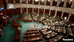 Une vue générale de l'Assemblée constituante de la Tunisie