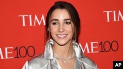 Gymnast Aly Raisman attends the Time 100 Gala celebrating the 100 most influential people in the world at Frederick P. Rose Hall, Jazz at Lincoln Center, April 24, 2018, in New York.