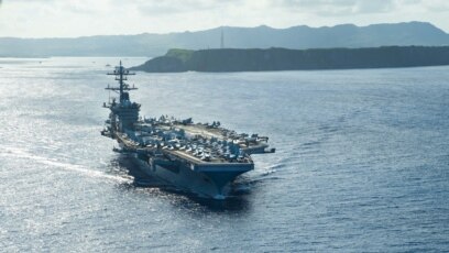Một tàu sân bay Mỹ hoạt động ở Biển Đông hồi tháng 5/2020