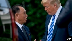 Đặc sứ Triều Tiên Kim Yong Chol gặp Tổng thống Trump hôm 18/1.