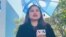 Nilofar Mughal of VOA Urdu, at the United Nations Headquarters in New York, NY.