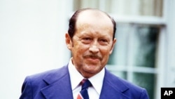 Imagen del exdictador paraguayo Alfredo Stroessner (1954-89), tomada en septiembre de 1977.