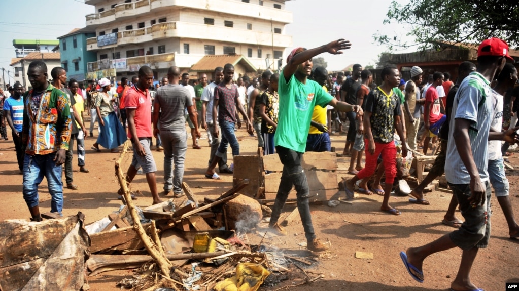 Protestos em Conakry, 21 de Fevereiro, 2017.