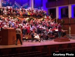 Rehearsal on stage at Kennedy Center, Dec. 12, 2016. (Courtesy P. Murdock)