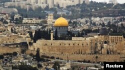 FILE - A general view of Jerusalem's old city shows the Dome of the Rock in the compound known to Muslims as Noble Sanctuary and to Jews as Temple Mount, Oct. 25, 2015. 