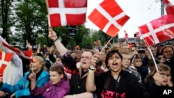 Une manifestation à Tivoli à Copenhague au Danemark, 19 mai 2013.