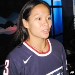 US Hockey team member Julie Chu