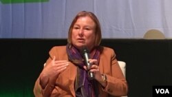 Amanda Bennett govori na međunarodnoj konferenciji Media Meets Literacy, Sarajevo, 21. septembar 2017.