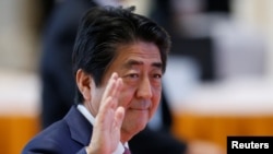 아베 신조 일본 총리 (자료사진)