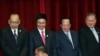 Association of Southeast Asian Nations, or ASEAN Foreign Ministers from left, K. Shanmugam of Singapore, Surapong Tovichakchaikul of Thailand, Pham Bihn Minh of Vietnam, Hor Namhong of Cambodia and Lim Jock Seng of Brunei wait for their counterpart from M