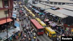 Isoko yo k'umurwa mukuru Lagos muri Nijeriya