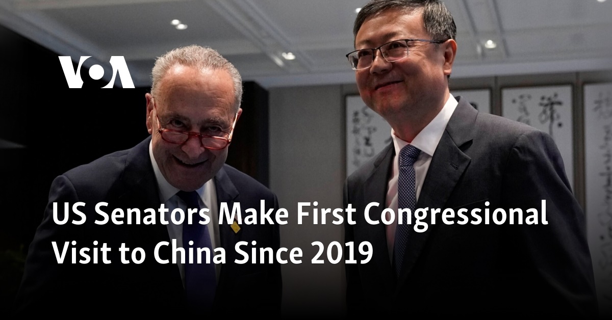 US Senators Make First Congressional Visit to China Since 2019