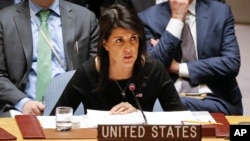 قطعنامه بریتانیا از حمایت نیکی هیلی سفیر آمریکا در شورای امنیت برخوردار است. 