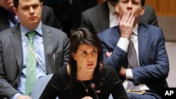 Đại sứ Mỹ tại Liên Hiệp Quốc Nikki Haley.