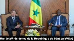 Macky Sall a reçu le secrétaire d’État Antony Blinken à Dakar, le 20 novembre 2021. (Lionel Mandeix/Présidence de la République du Sénégal)