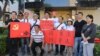 洛杉矶民运人士声援香港争取真普选