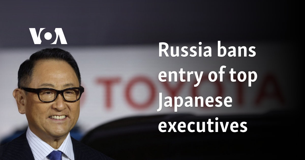 Russia bans entry of top Japanese executives