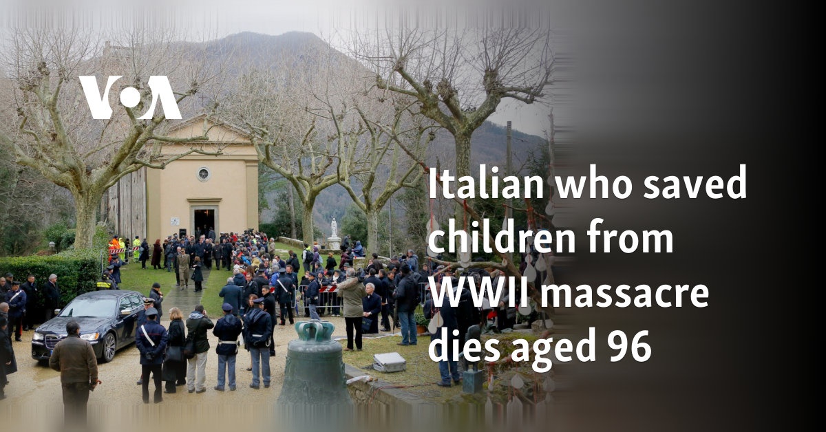 Italian who saved children from WWII massacre dies aged 96