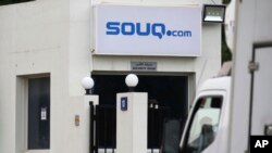 A truck is parked at the entrance of the Souq.com warehouse in Dubai, United Arab Emirates, March 27, 2017. 