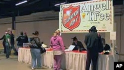 The Salvation Army charity provides gifts for free through its Angel Tree program.