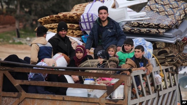 2020年1月27日叙利亚难民逃离再次爆发的战斗