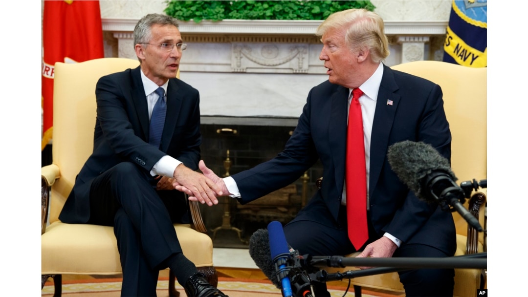 Stoltenberg i Tramp tokom sastanka u Beloj kući