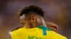 n this file photo taken on September 07, 2018 Brazil's foward Neymar looks on during the international friendly match between Brazil and the US at the Metlife Stadium in East Rutherford, New Jersey.