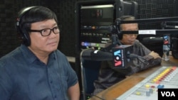 Sam Rainsy Party lawmaker Son Chhay, left, joined “Hello VOA” on Thursday along with Soubert, who is the current head of the Human Rights Party.