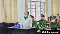 Ông Đinh Văn Hải tại phiên tòa ngày 26/4/2022 ở tỉnh Lâm Đồng. Photo CAND