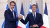Yunanistan Başbakanı Kriyakos Miçotakis ve Fransa Cumhurbaşkanı Emmanuel Macron.