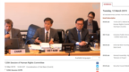Đoàn chính phủ Việt Nam tại phiên đối thoại Ủy ban Nhân quyền LHQ, Geneva, Thụy Sĩ, hôm 12/3/2019. Photo WebTV.UN
