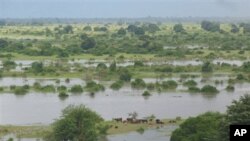 Região de Mutarara em Moçambique durante as cheias de 2008